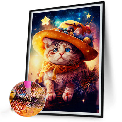 The Magical Journey Of Cats And Hedgehogs - Full Round Drill Diamond Painting 30*40CM