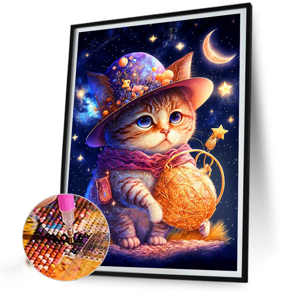 The Magical Journey Of Cats And Hedgehogs - Full Round Drill Diamond Painting 30*40CM