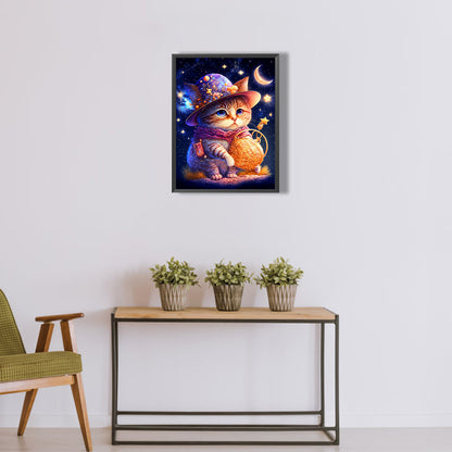 The Magical Journey Of Cats And Hedgehogs - Full Round Drill Diamond Painting 30*40CM