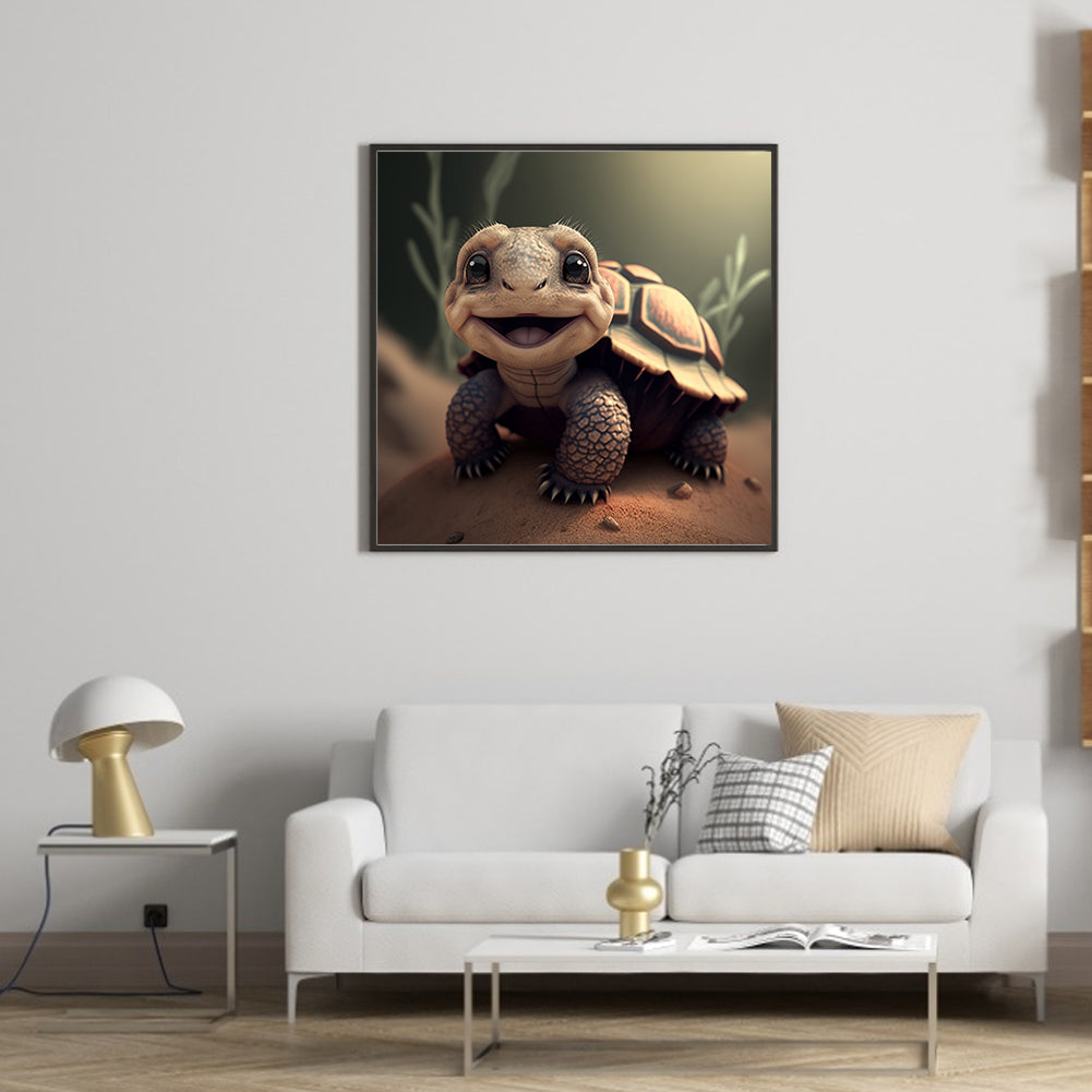 Little Turtle - Full Round Drill Diamond Painting 30*30CM