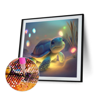 Little Turtle - Full Round Drill Diamond Painting 30*30CM