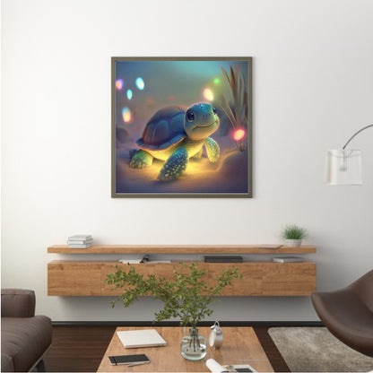 Little Turtle - Full Round Drill Diamond Painting 30*30CM