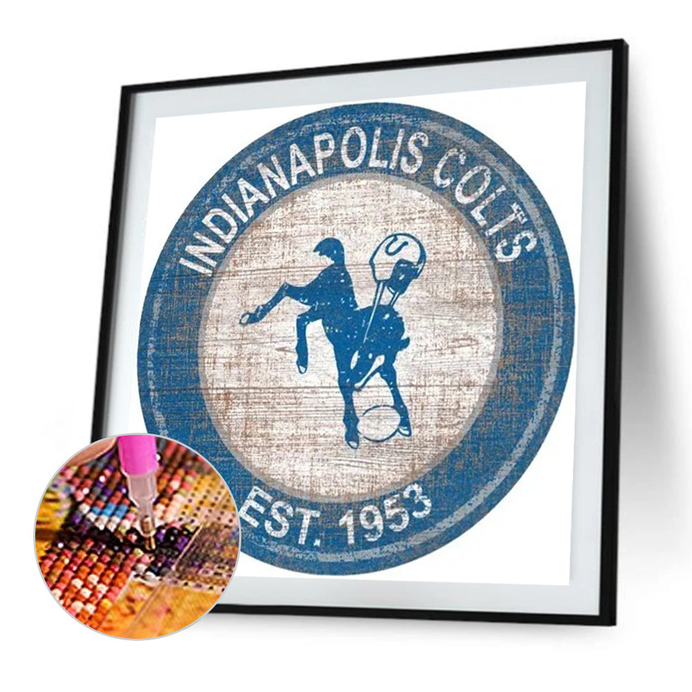 Indianapolis Colts - Full Round Drill Diamond Painting 40*40CM
