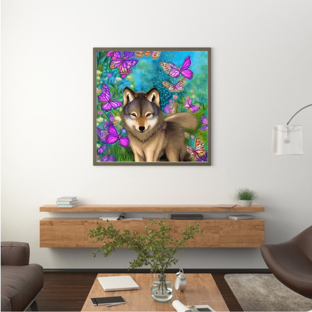 Little Wolf - Full Round Drill Diamond Painting 35*35CM