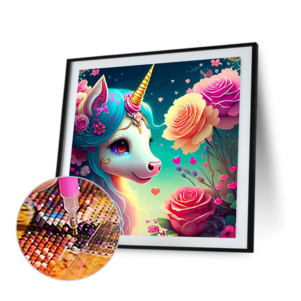 Pony - Full Round Drill Diamond Painting 35*35CM