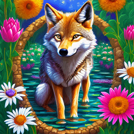 Little Fox - Full Round Drill Diamond Painting 35*35CM