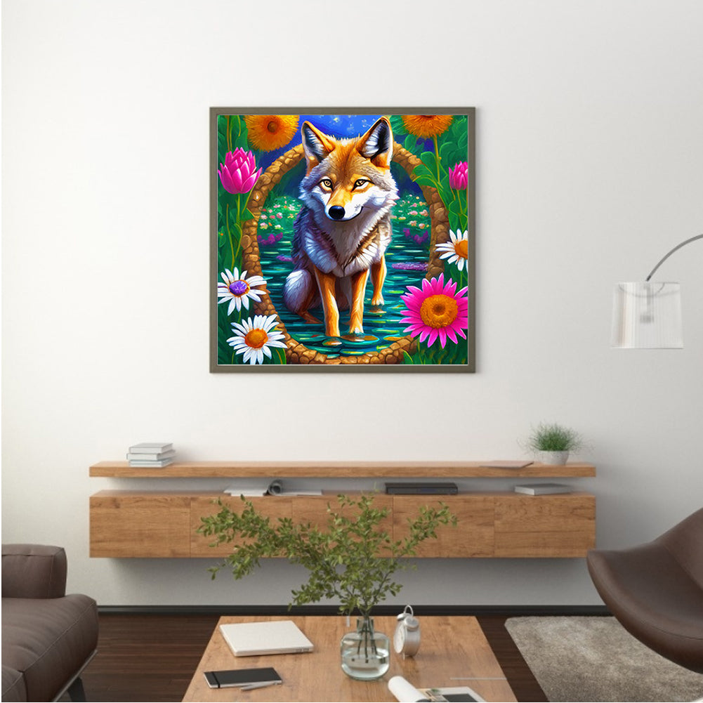 Little Fox - Full Round Drill Diamond Painting 35*35CM