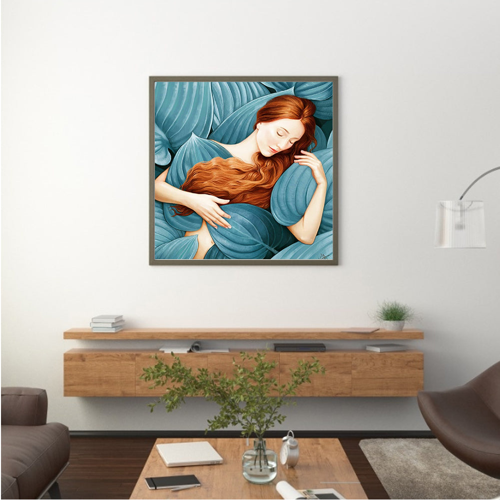 Sleeping Beauty - Full Round Drill Diamond Painting 35*35CM