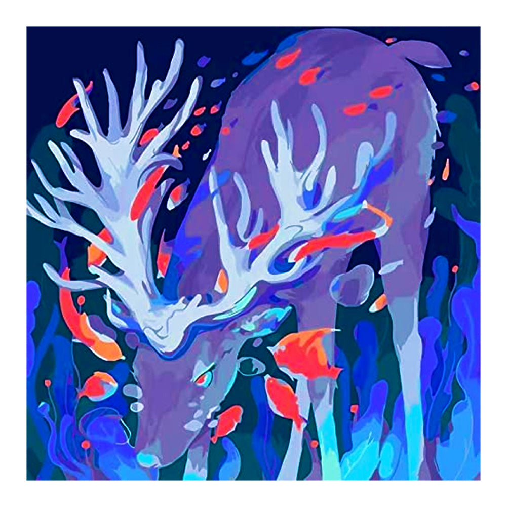 Ink Elk - Full Round Drill Diamond Painting 30*30CM