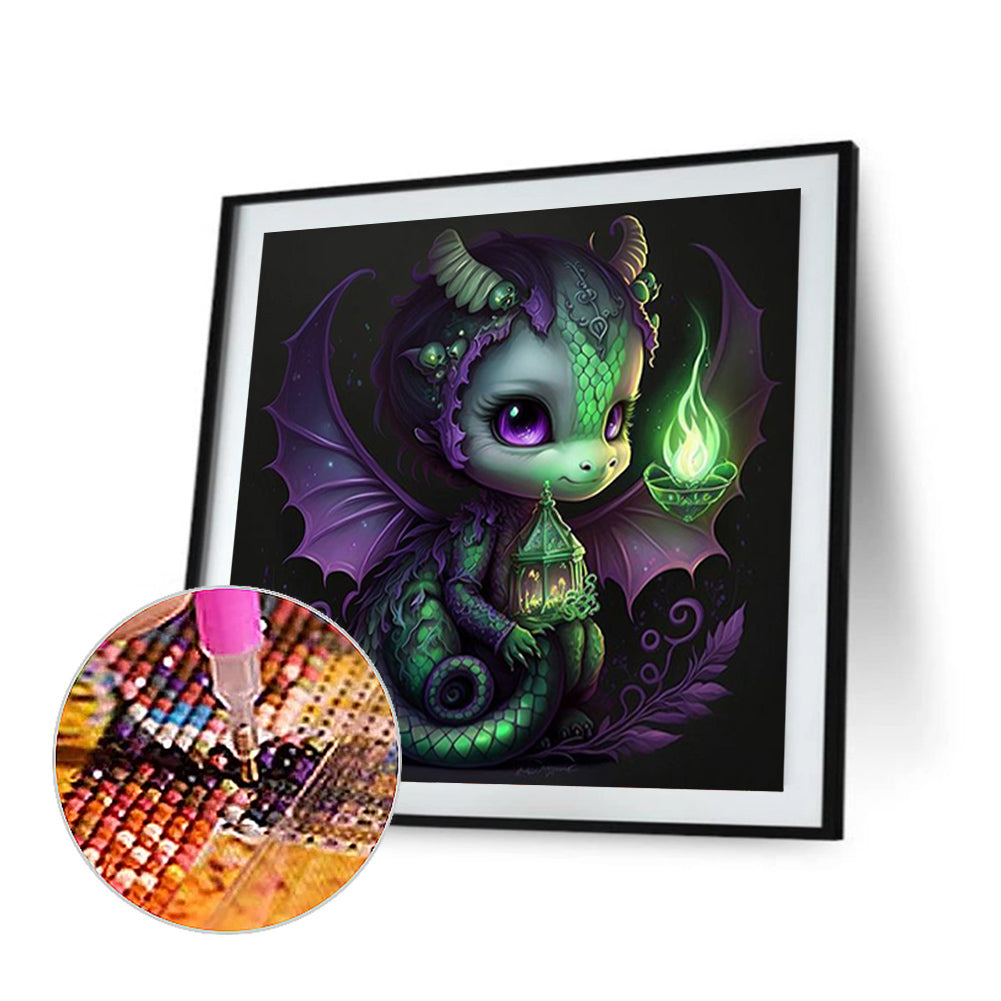 Elven Pterosaur - Full Round Drill Diamond Painting 50*50CM
