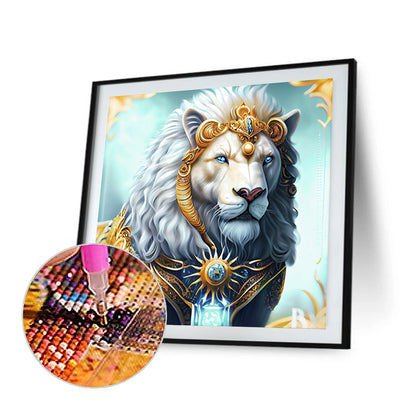 Lion - Full Round Drill Diamond Painting 35*35CM