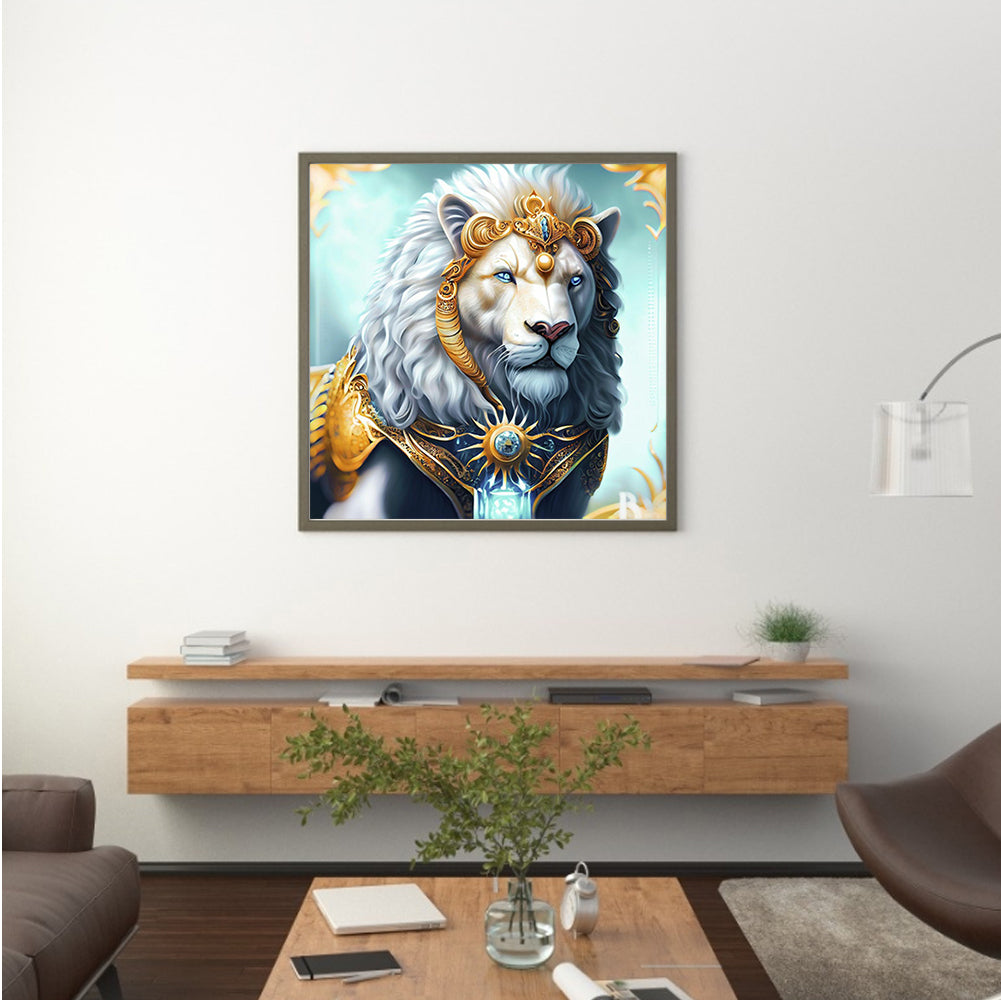 Lion - Full Round Drill Diamond Painting 35*35CM