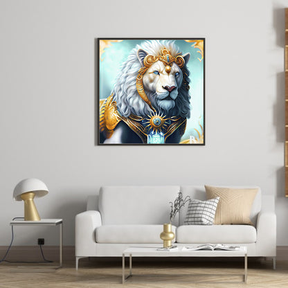 Lion - Full Round Drill Diamond Painting 35*35CM