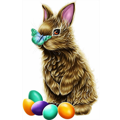 Rabbit - Full Round Drill Diamond Painting 30*45CM