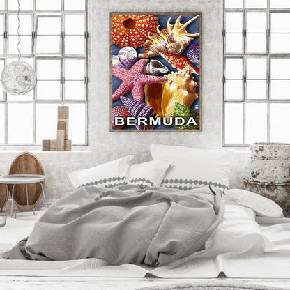 Beach Shells - Full Round Drill Diamond Painting 30*40CM