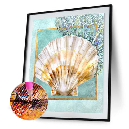 Scallop Shells And Coral - Full Round Drill Diamond Painting 30*40CM