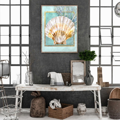 Scallop Shells And Coral - Full Round Drill Diamond Painting 30*40CM