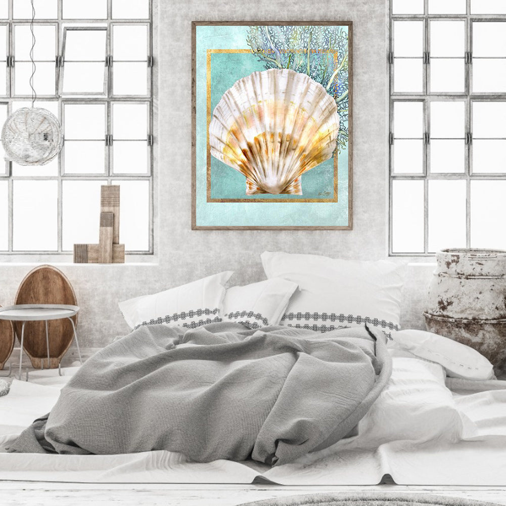 Scallop Shells And Coral - Full Round Drill Diamond Painting 30*40CM