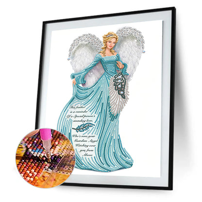 Dress Angel Lady-O630*40cm(canvas) -special shaped drill diamond painting