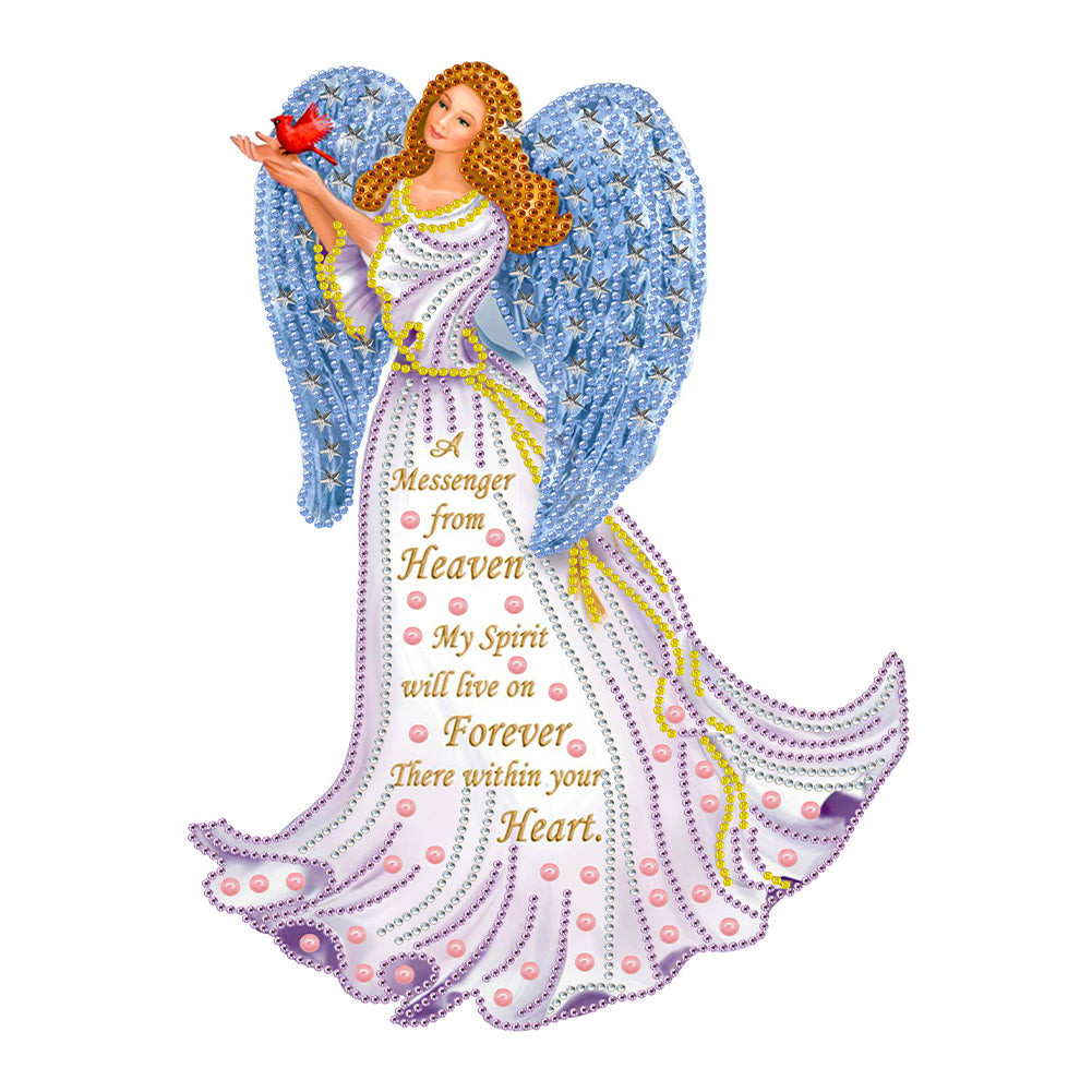 Dress Angel Lady - Special Shaped Drill Diamond Painting 30*40CM