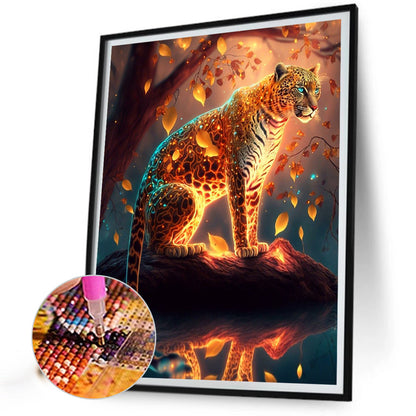 Glorious Leopard - Full Round Drill Diamond Painting 30*40CM