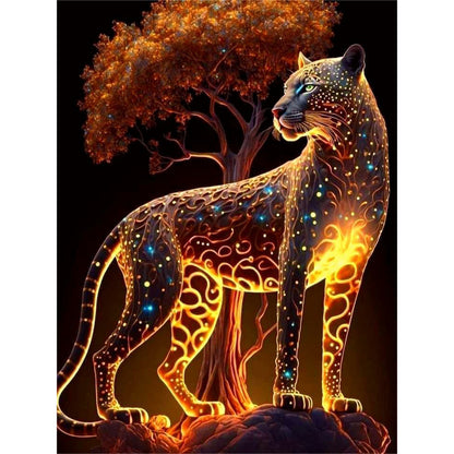 Glorious Leopard - Full Round Drill Diamond Painting 30*40CM