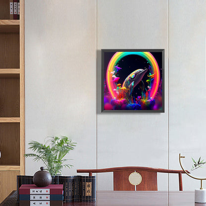 Glorious Dolphin - Full Round Drill Diamond Painting 30*30CM