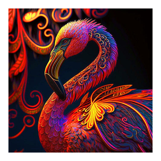 Glorious Flamingo - Full Round Drill Diamond Painting 30*30CM