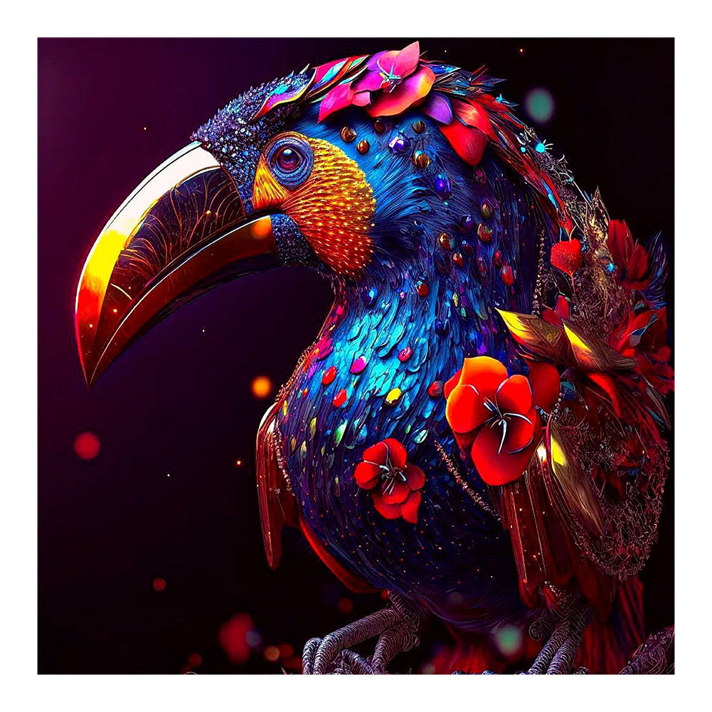 Glorious Parrot - Full Round Drill Diamond Painting 30*30CM