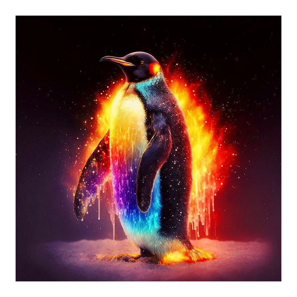 Glorious Penguin - Full Round Drill Diamond Painting 30*30CM