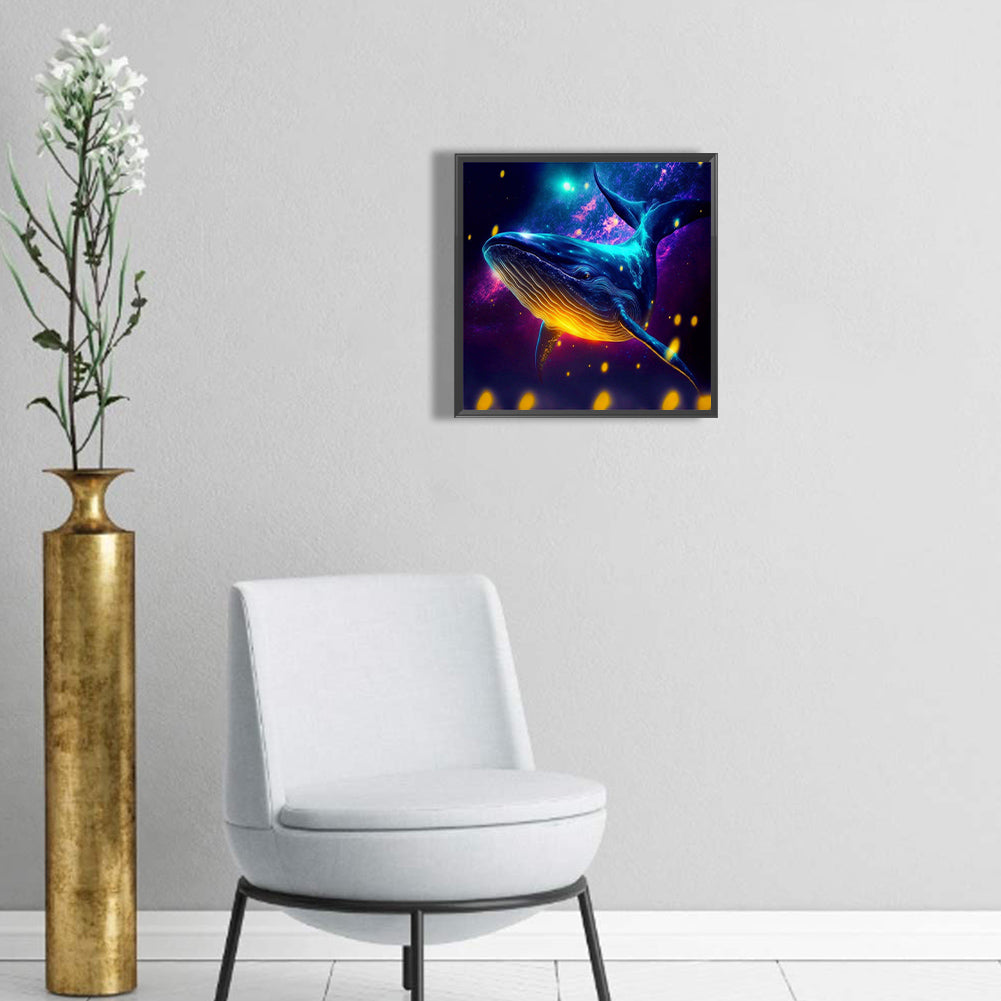 Glorious Whale - Full Round Drill Diamond Painting 30*30CM