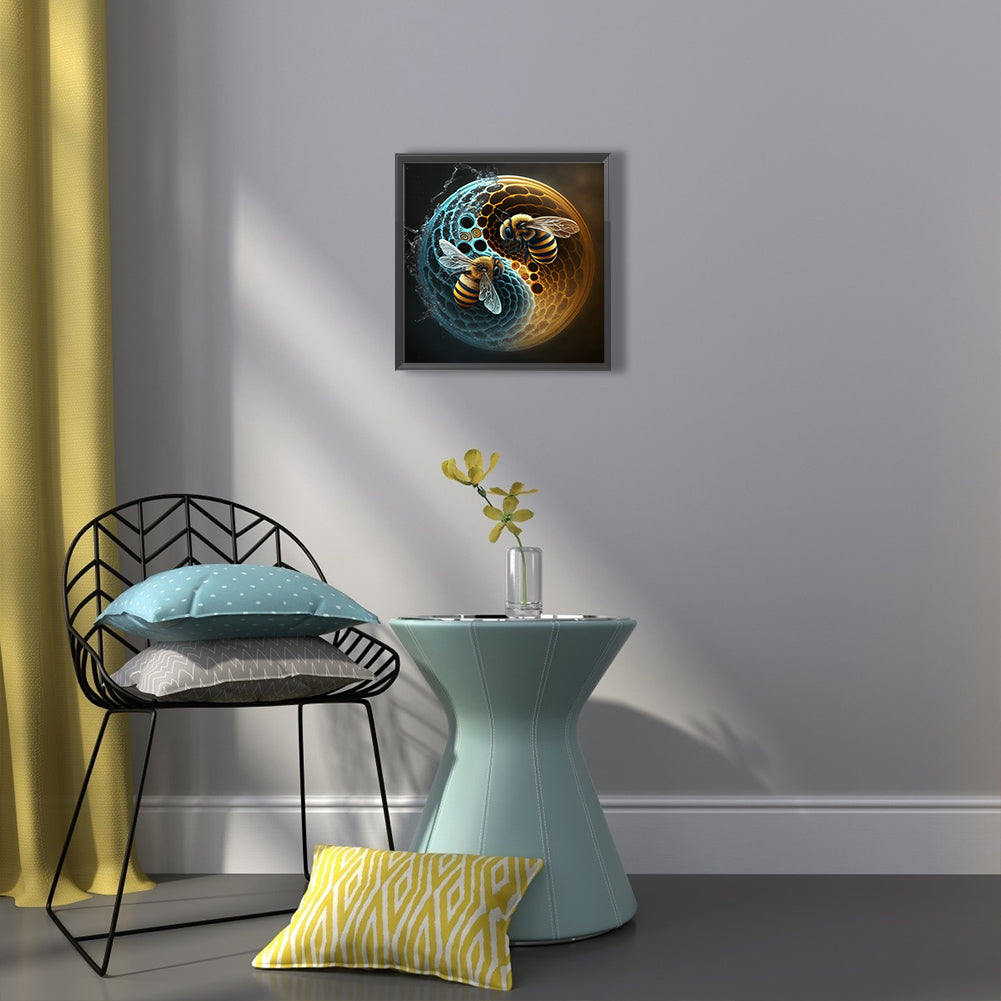 Tai Chi Bee Painting - Full Square Drill Diamond Painting 30*30CM