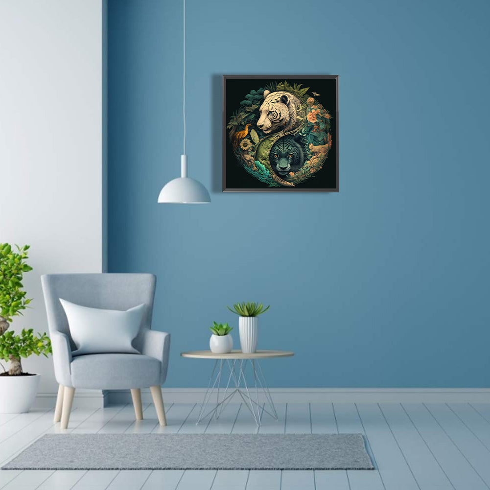 Tai Chi Tiger Painting - Full Square Drill Diamond Painting 30*30CM