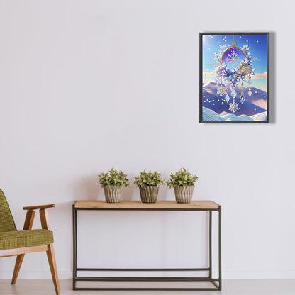 Purple Campanula - Special Shaped Drill Diamond Painting 30*40CM