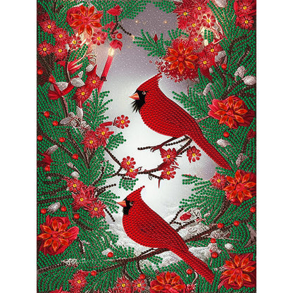 Cardinal - Full Round Drill Diamond Painting 30*40CM