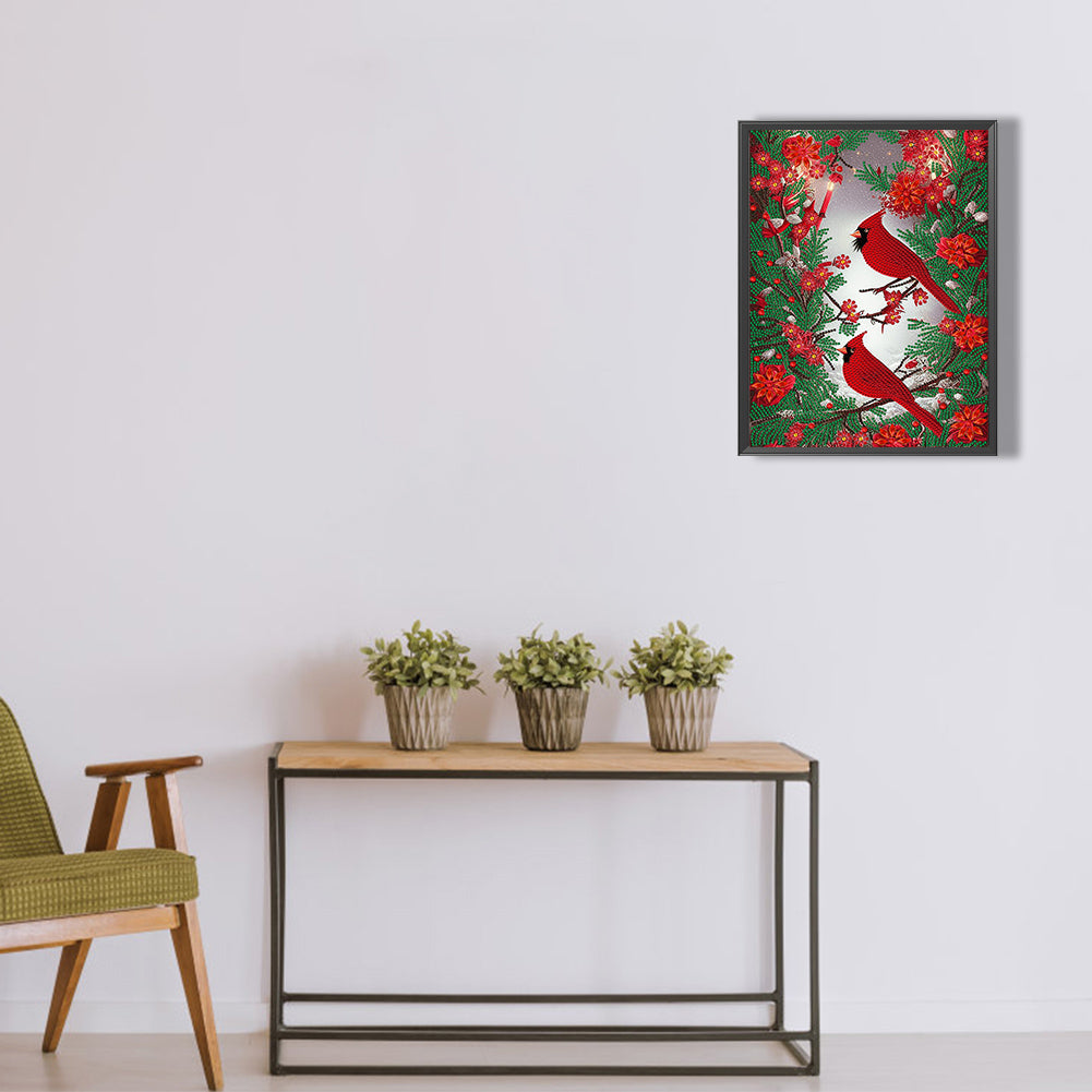 Cardinal - Full Round Drill Diamond Painting 30*40CM