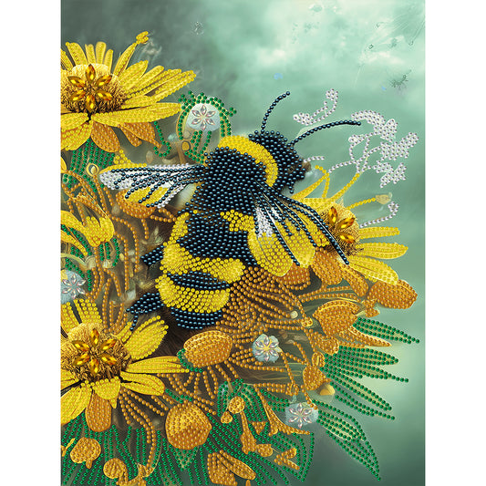 Bee - Full Round Drill Diamond Painting 30*40CM