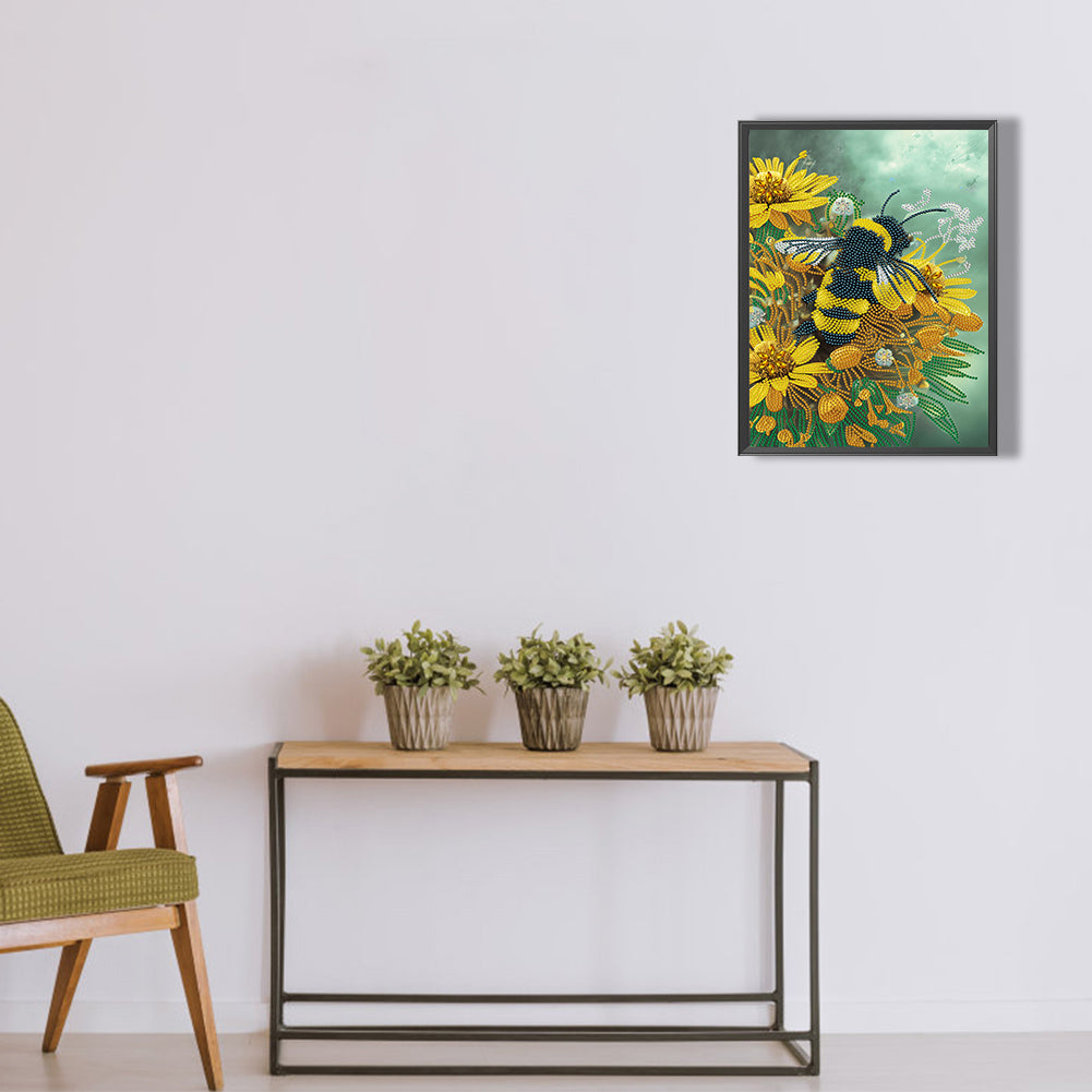 Bee - Full Round Drill Diamond Painting 30*40CM