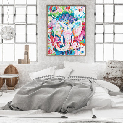 Abstract Elephant - Full Round Drill Diamond Painting 30*40CM