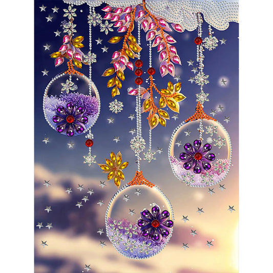 Fantasy Amethyst Ball - Special Shaped Drill Diamond Painting 30*40CM