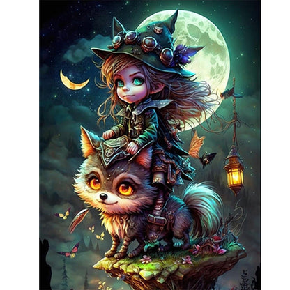 Little Animal Trainer - Full Round Drill Diamond Painting 30*40CM