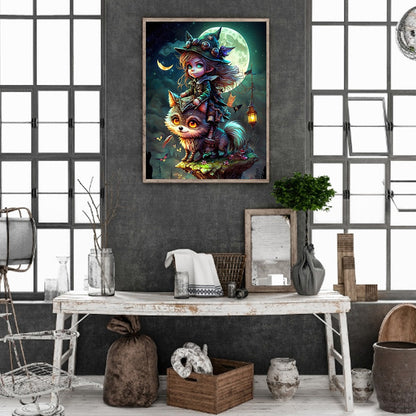 Little Animal Trainer - Full Round Drill Diamond Painting 30*40CM