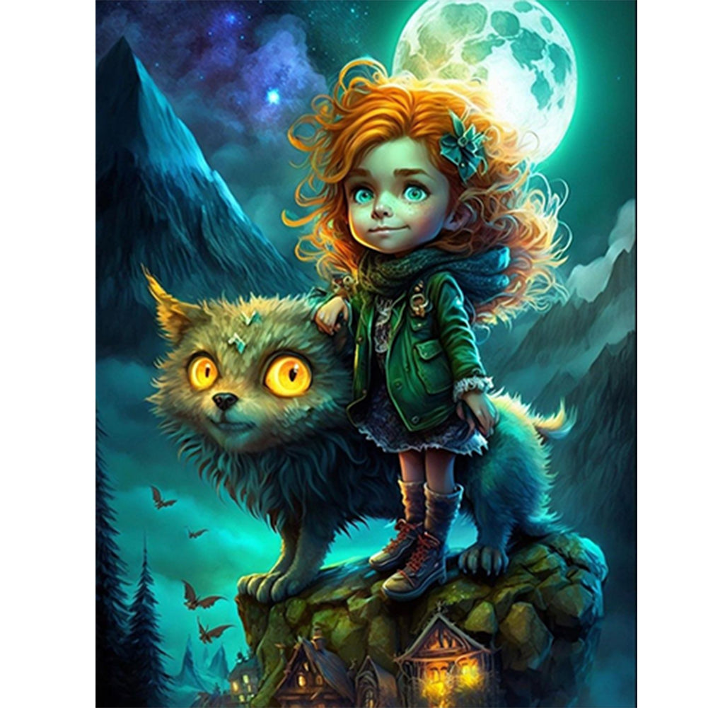 Little Animal Trainer - Full Round Drill Diamond Painting 30*40CM