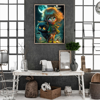 Little Animal Trainer - Full Round Drill Diamond Painting 30*40CM