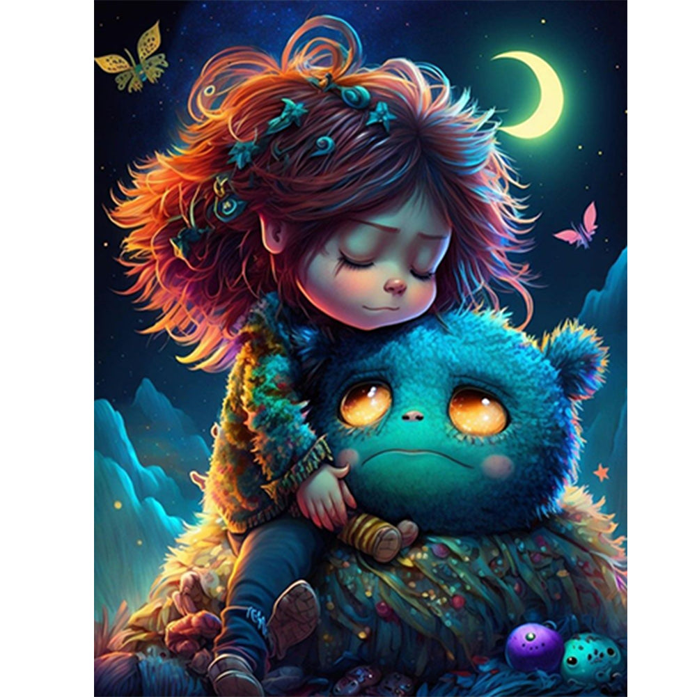 Little Animal Trainer - Full Round Drill Diamond Painting 30*40CM