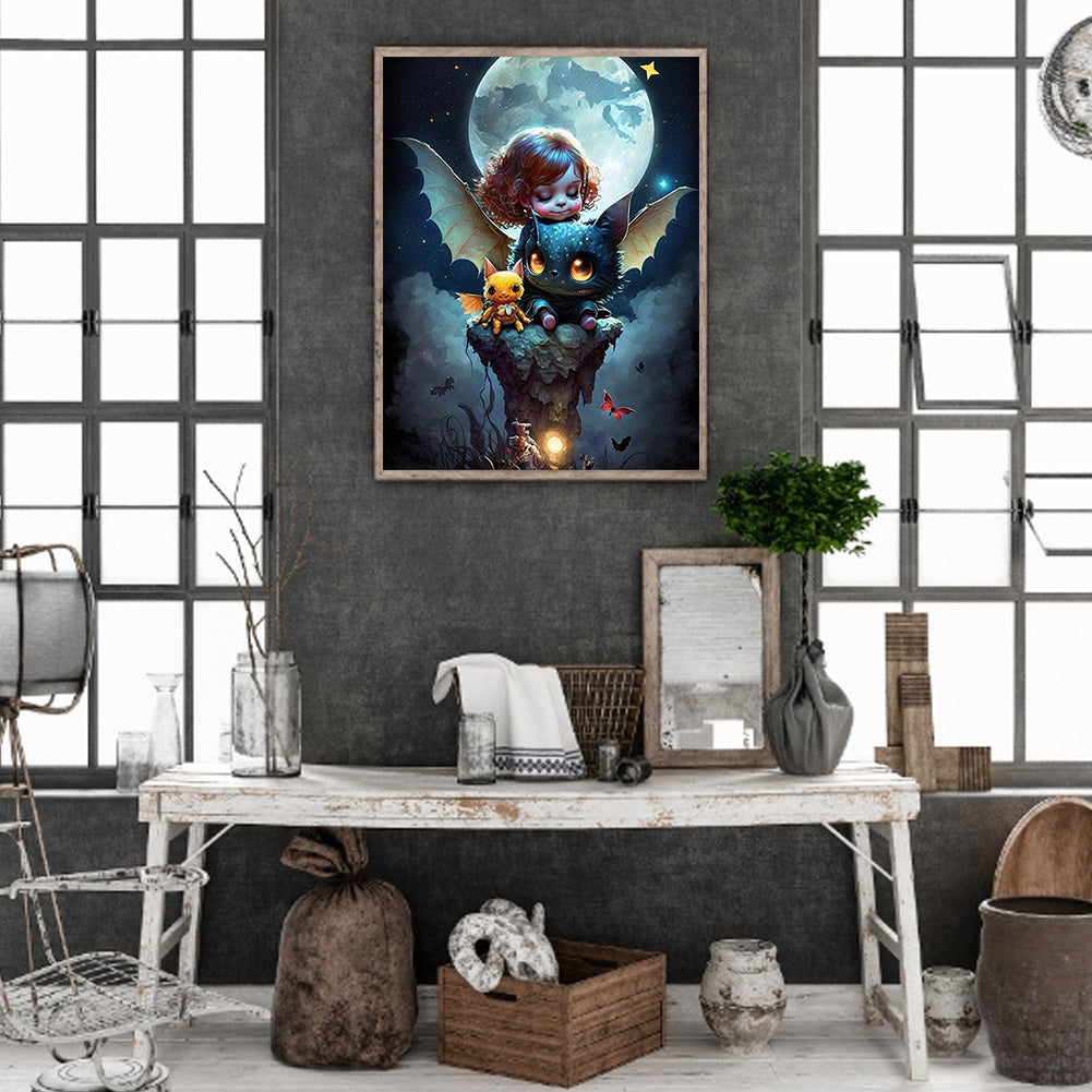 Little Animal Trainer - Full Round Drill Diamond Painting 30*40CM
