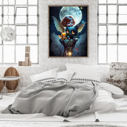 Little Animal Trainer - Full Round Drill Diamond Painting 30*40CM