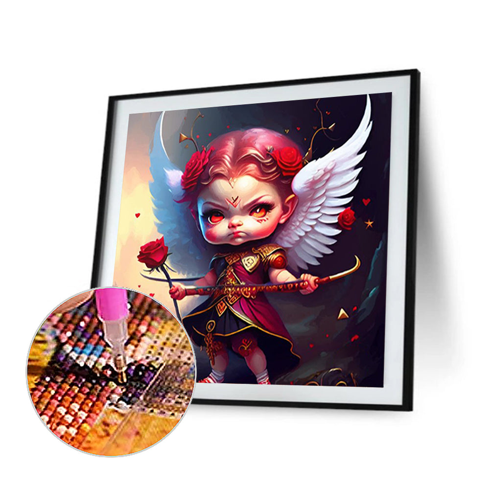 Rose Warrior Girl - Full Round Drill Diamond Painting 30*30CM