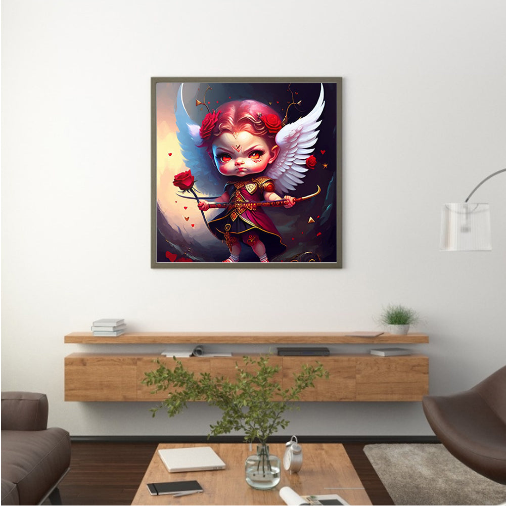 Rose Warrior Girl - Full Round Drill Diamond Painting 30*30CM