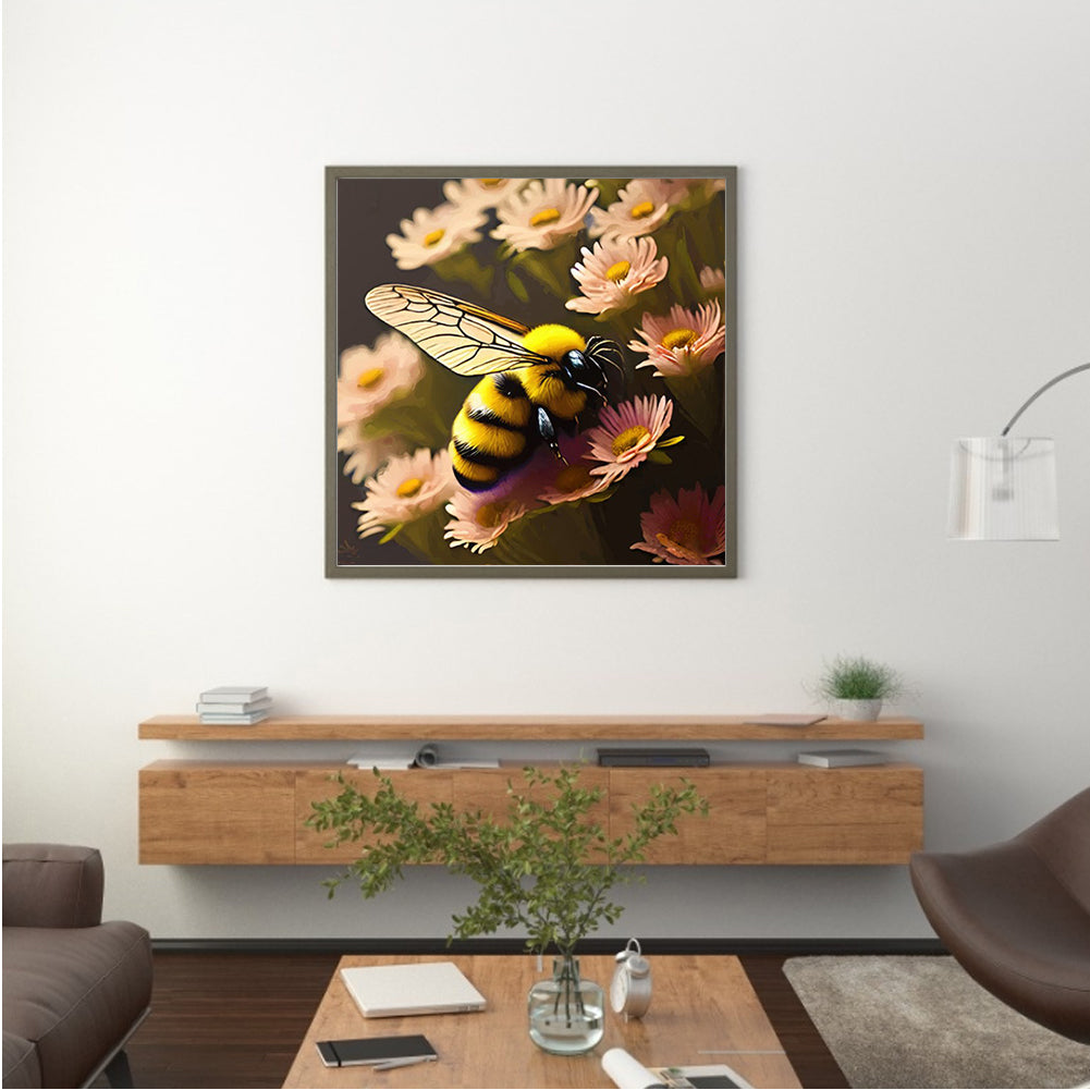 Bee - Full Round Drill Diamond Painting 30*30CM